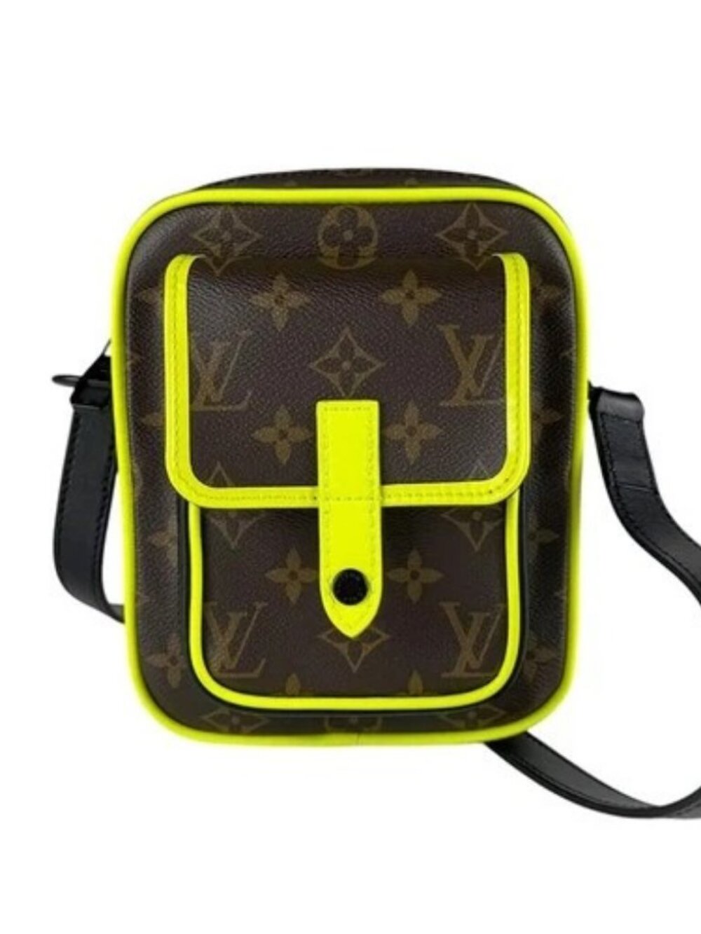 Auth LOUIS VUITTON Christopher Wearable Wallet Shoulder Bag Brown M80793 z10153